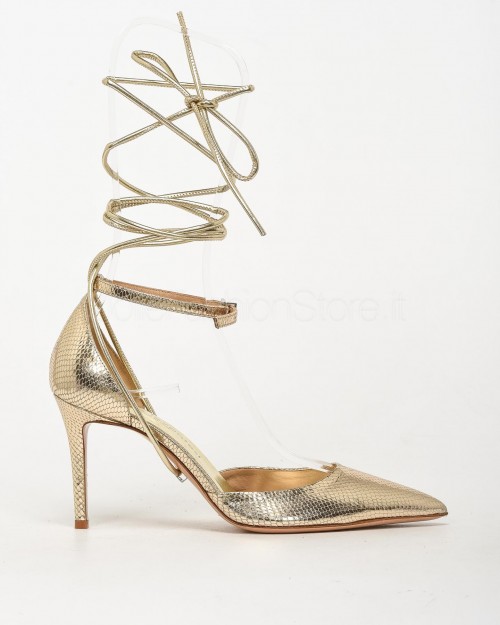 Sergio Levantesi Dècollète Platino Snake Slingback  DEBBY MVM PLATINO