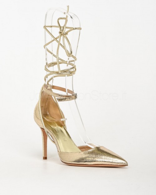 Sergio Levantesi Dècollète Platino Snake Slingback  DEBBY MVM PLATINO