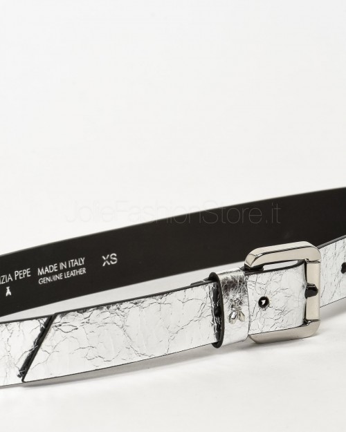 Patrizia Pepe BELT/BELT Craquele Silver  8W8684 L112 S686