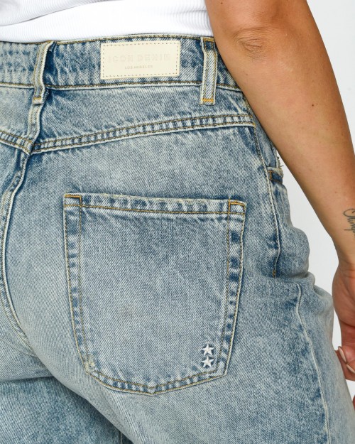 Icon Denim Jeans Mod Kiki Lavaggio Chiaro Maxi Risvolto  KIKI ID8613