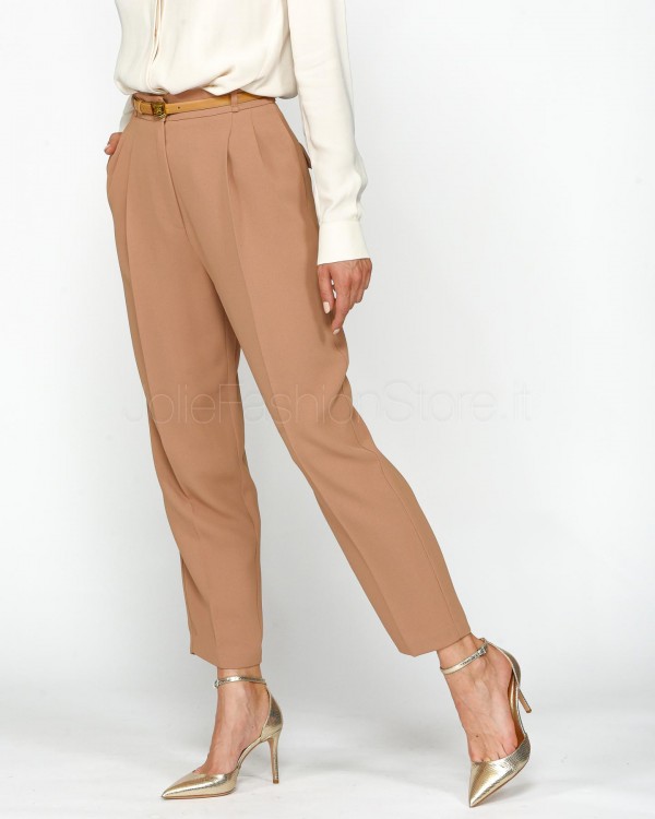 Elisabetta Franchi Pantalone Camel  PA02846E2 032