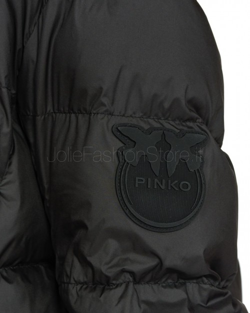 Pinko Piumino con Cappuccio in Tela Tecnica Nero  101602 A1ZV Z99