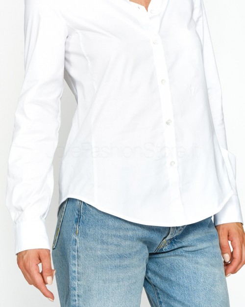 Pinko Camicia Popeline Slim Fit Bianco  103709 A1Y2 Z04