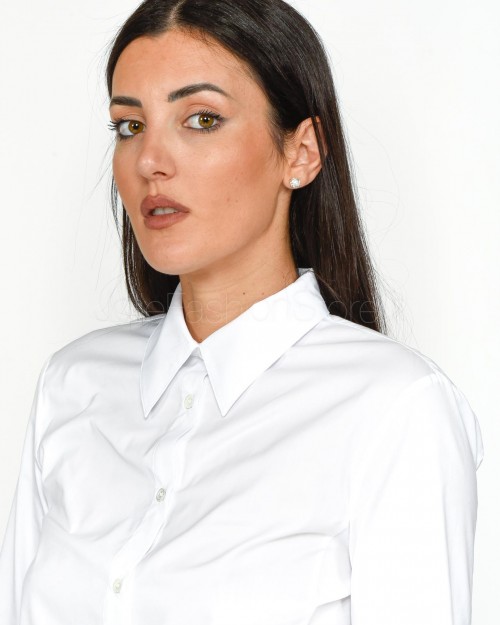 Pinko CUBA BRILLIANT WHITE STRETCH POPLIN SHIRT.  103709 A1Y2 Z04