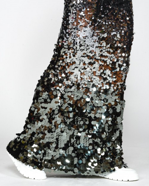 Patrizia Pepe SKIRT/SKIRT Degradà Sequins  8G0409 A468 YA20