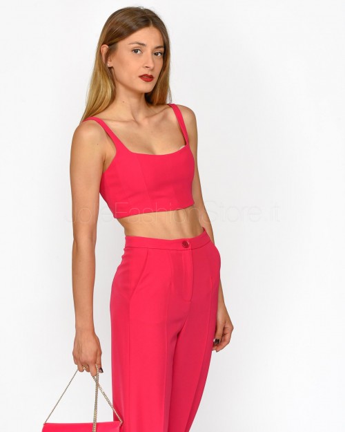 Patrizia Pepe Top Cropped Poison Orchid