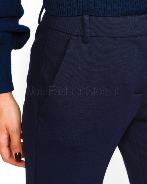 Pinko Pantalone Modello Bello in Punto Stoffa Blu  100155 A24D G02