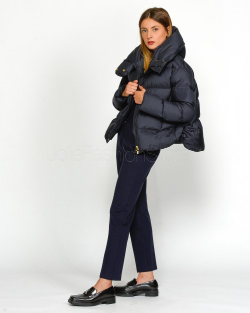 Pinko GIZA PADDED TECHNICAL CANVAS WITH DARK NAVY BLUE