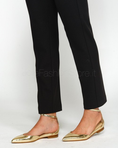 Pinko BEAUTIFUL BLACK LIMOUSINE FABRIC STITCH PANTS  100155 A24D Z99