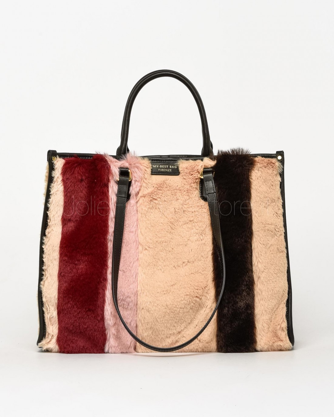 My Best Bag Atena Aspen Handbag in Eco Fur Bona Pattern  MYB 8111 BONA PATTERN