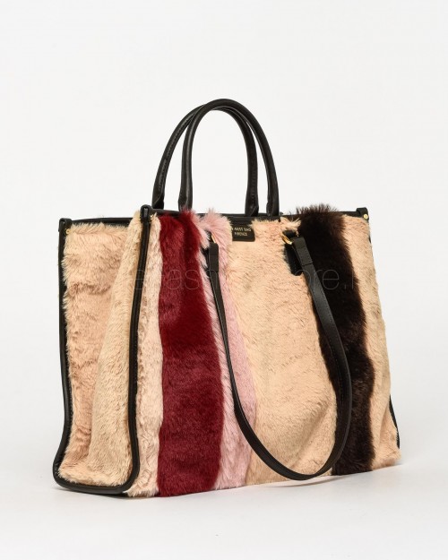 My Best Bag Atena Aspen Handbag in Eco Fur Bona Pattern  MYB 8111 BONA PATTERN