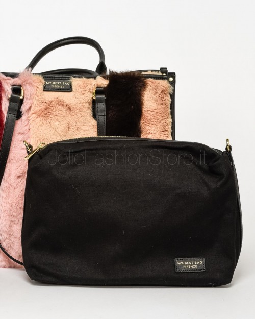 My Best Bag Atena Aspen Handbag in Eco Fur Bona Pattern  MYB 8111 BONA PATTERN