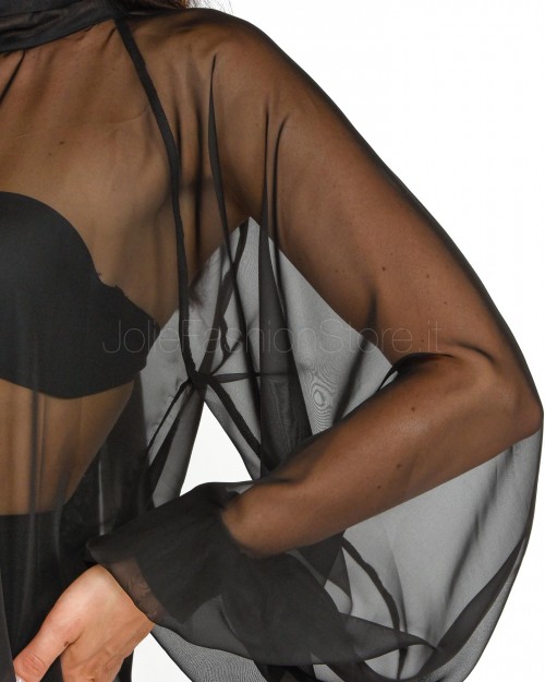 Actualee Camicia in Tulle Nera  13165 BLACK