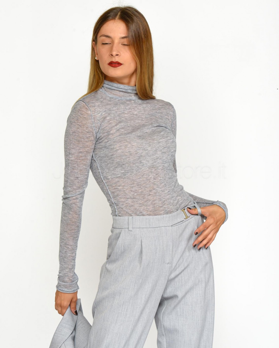 Patrizia Pepe SWEATER/KNIT Melange Grey  8K0234 K205 S259