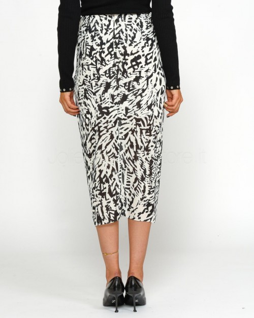 Patrizia Pepe SKIRT/SKIRT Biz Galm Black/White  8G0428 A463 FE84