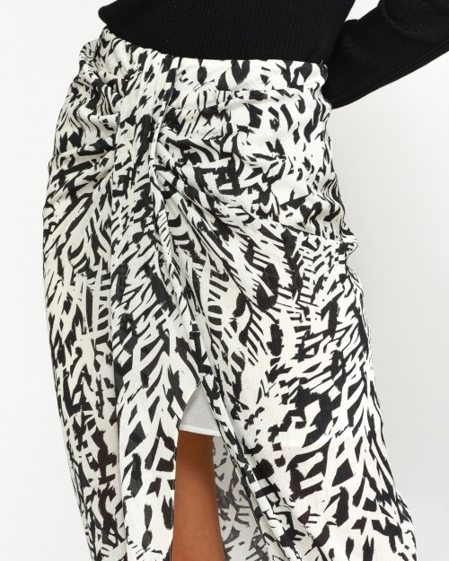 Patrizia Pepe SKIRT/SKIRT Biz Galm Black/White  8G0428 A463 FE84