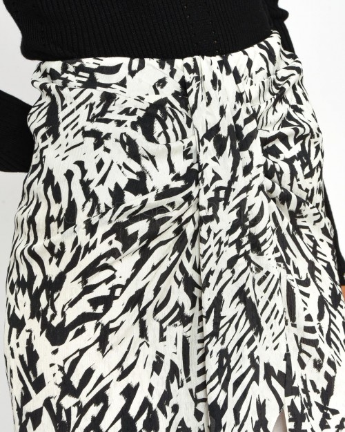 Patrizia Pepe SKIRT/SKIRT Biz Galm Black/White  8G0428 A463 FE84