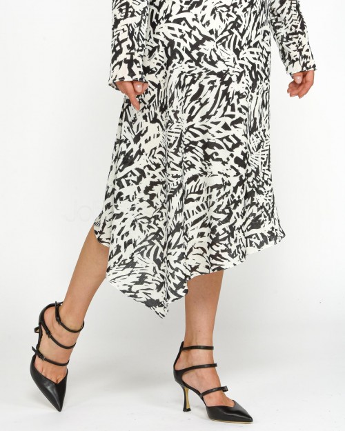 Patrizia Pepe DRESS/DRESS Biz Galm Black/White  8A1396 A463 FE84