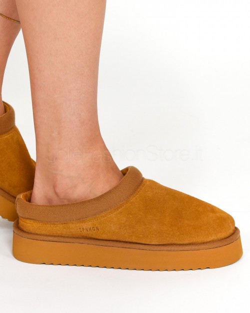 Copenhagen Slipper Suede Cognac  CPH 249 COGNAC