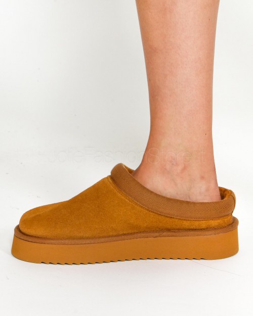 Copenhagen Slipper Suede Cognac  CPH 249 COGNAC