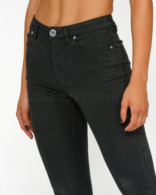 Pinko SABRINA SKINNY SATIN TENCEL STR BLACK LIMOUSINE  100169 A212 Z99