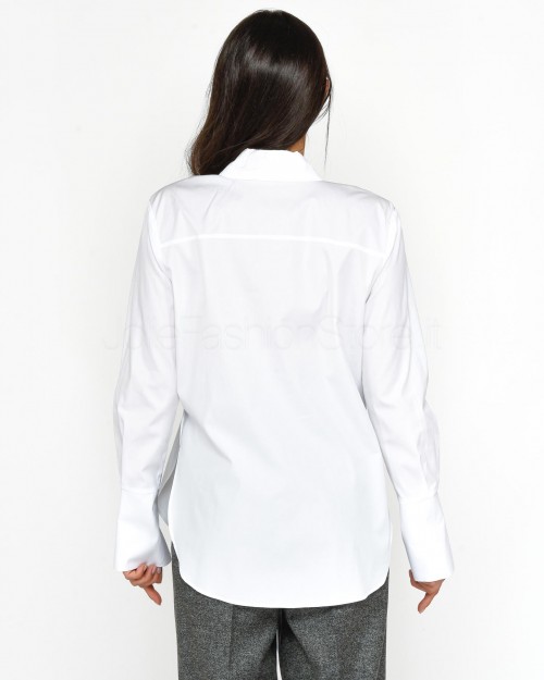 Patrizia Pepe Camicia con Taschino Bianco Ottico  8C0722 A4XB W103