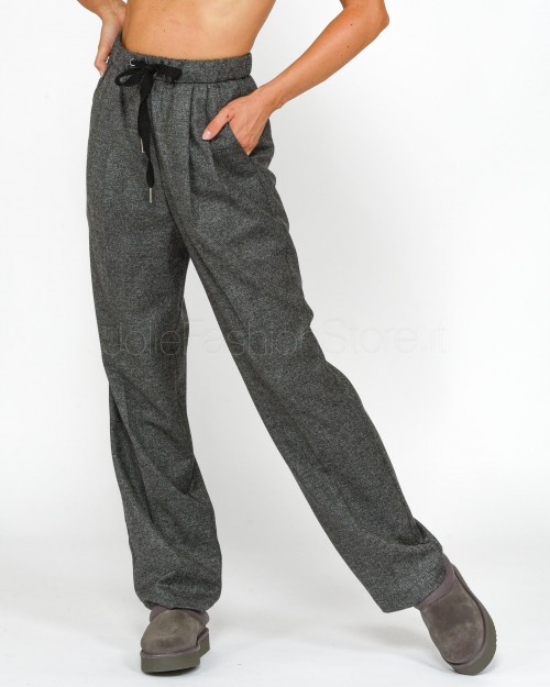 Pinko MAGAZINE FLANNEL PANTS SAL BLACK/GREY  104210 A249 ZI2