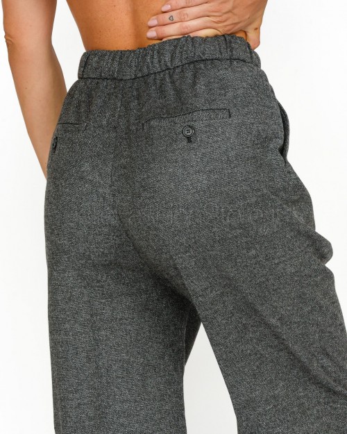 Pinko Pantaloni Pull On Sale Pepe Nero/Grigio  104210 A249 ZI2