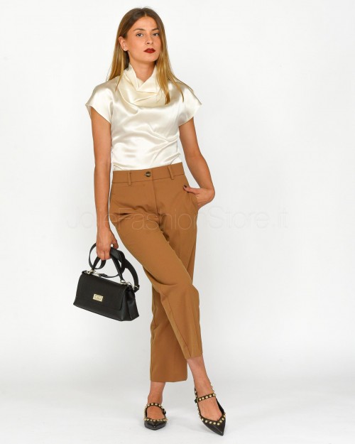 Solo Tre Cigarette Pants Camel  M1S0127 SU 62S