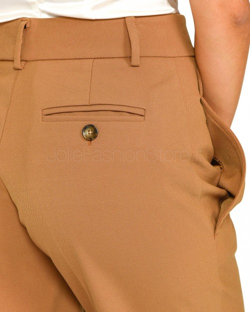 Solo Tre Cigarette Pants Camel  M1S0127 SU 62S