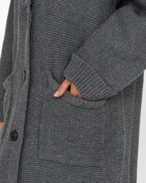 Solo Tre Cardigan Over Ferro  M3S0075 SU 92S