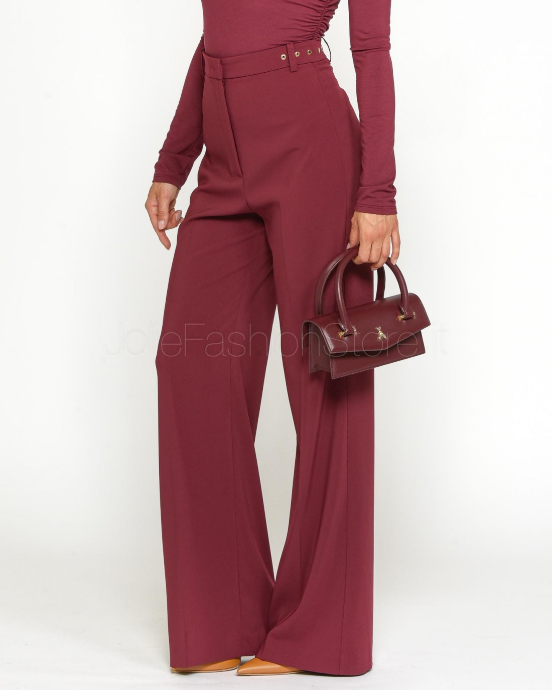 Patrizia Pepe Pantaloni Palazzo Plum Elixir  8P0653 A6F5 M511