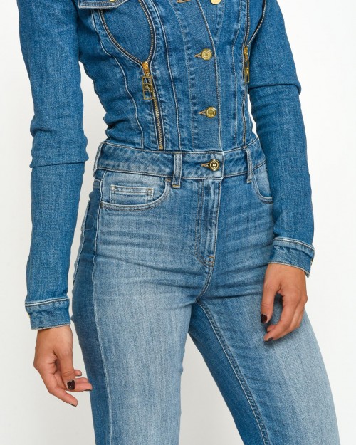 Elisabetta Franchi Tuta in Jeans  TJ33I46E2 104