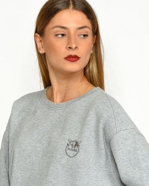 Pinko SETUP SWEATSHIRT OLD WASH LO RAIN GREY  101831 A21P I42