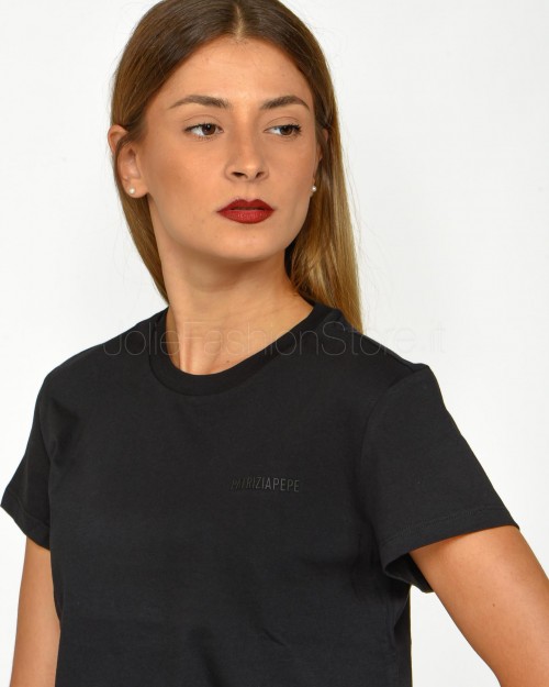 Patrizia Pepe Basic Black T-shirt  2M4373 J111 K103