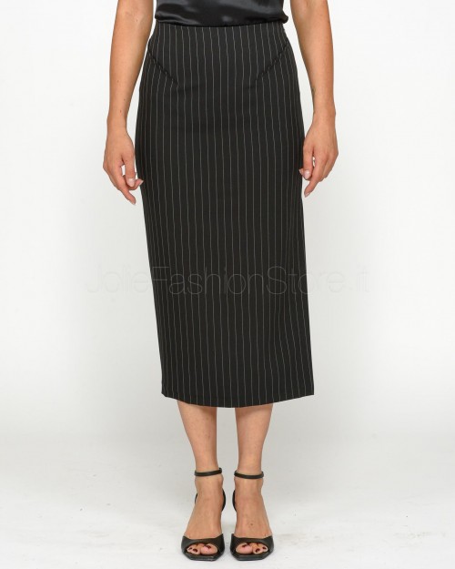 Patrizia Pepe SKIRT/SKIRT Black Stripes  8G0411 A457 F1OO