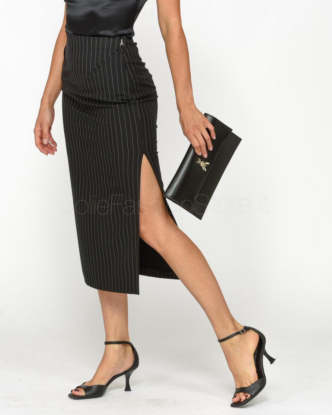 Patrizia Pepe SKIRT/SKIRT Black Stripes  8G0411 A457 F1OO