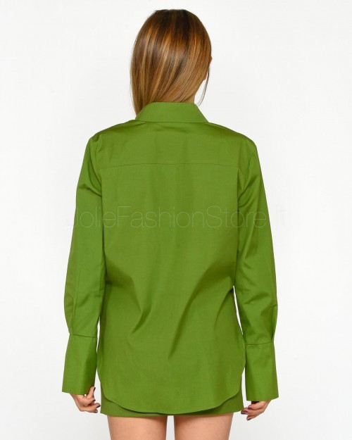 Patrizia Pepe Camicia con Taschino Green Garden  8C0722 A4XB G163