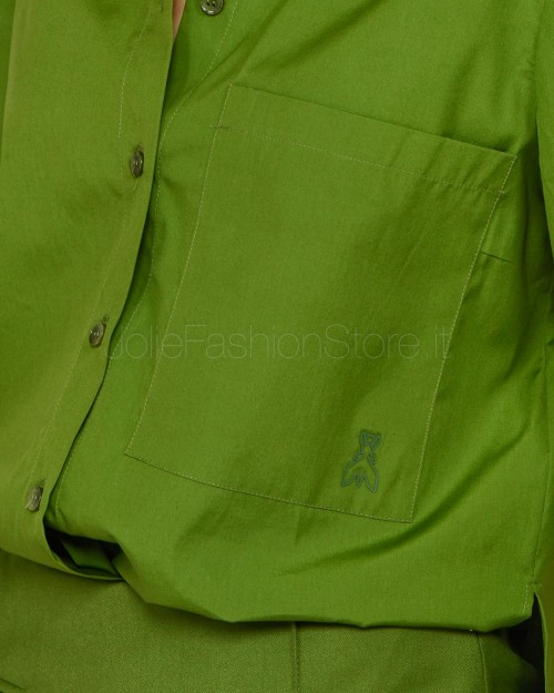 Patrizia Pepe Camicia con Taschino Green Garden  8C0722 A4XB G163