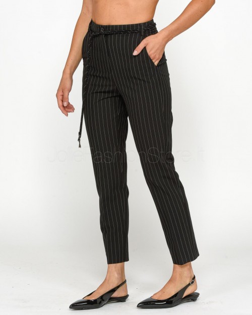 Patrizia Pepe Pantaloni Gessati Black Stripes