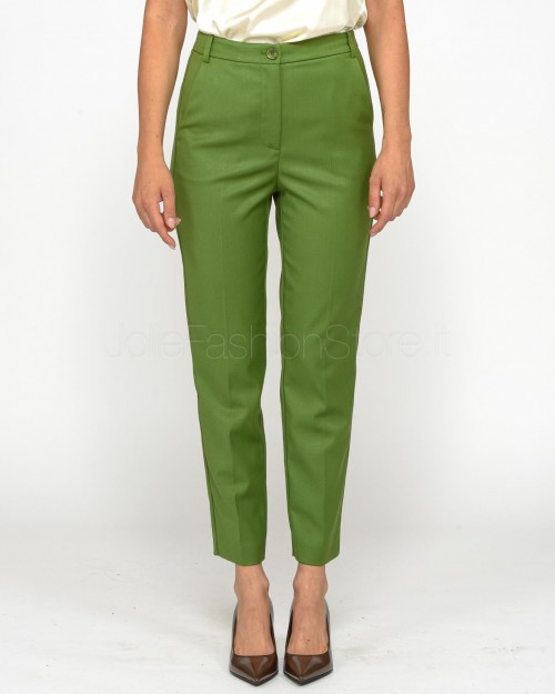 Patrizia Pepe Pantaloni a Sigaretta Green Garden  8P0614 A106 G163