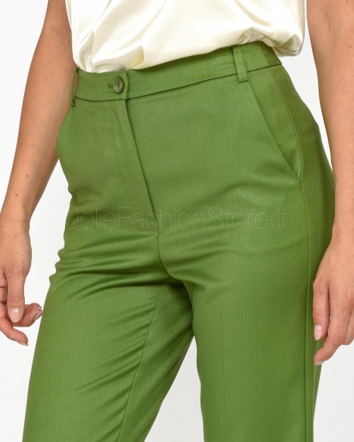 Patrizia Pepe Pantaloni a Sigaretta Green Garden  8P0614 A106 G163