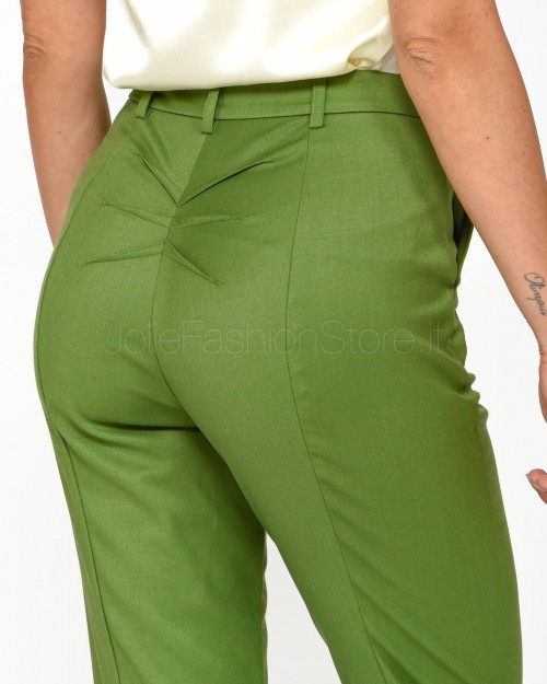 Patrizia Pepe Pantaloni a Sigaretta Green Garden  8P0614 A106 G163