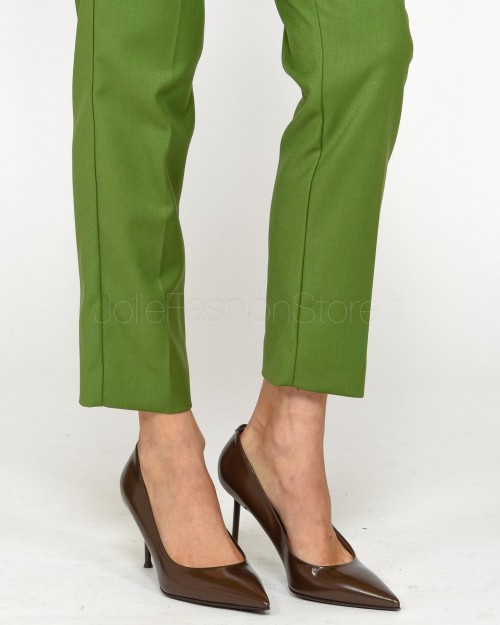 Patrizia Pepe Pantaloni a Sigaretta Green Garden  8P0614 A106 G163