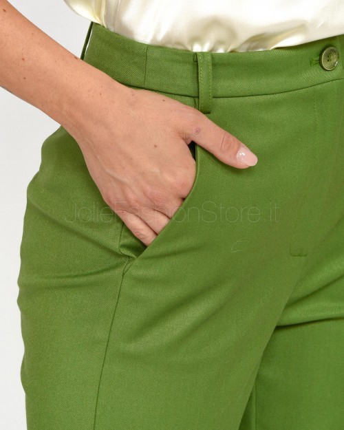 Patrizia Pepe Pantaloni a Sigaretta Green Garden  8P0614 A106 G163