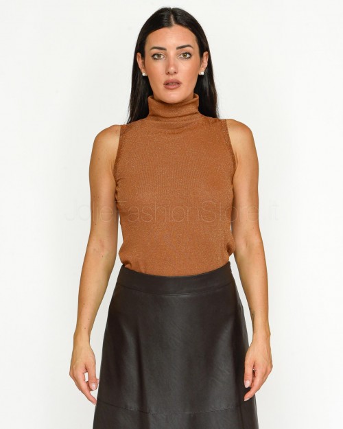 Patrizia Pepe MAGLIA/KNIT Ete. brown lurex  8K0217 K128 B804