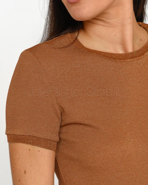 Patrizia Pepe MAGLIA/KNIT Ete. brown lurex  8K0159 K128 B804