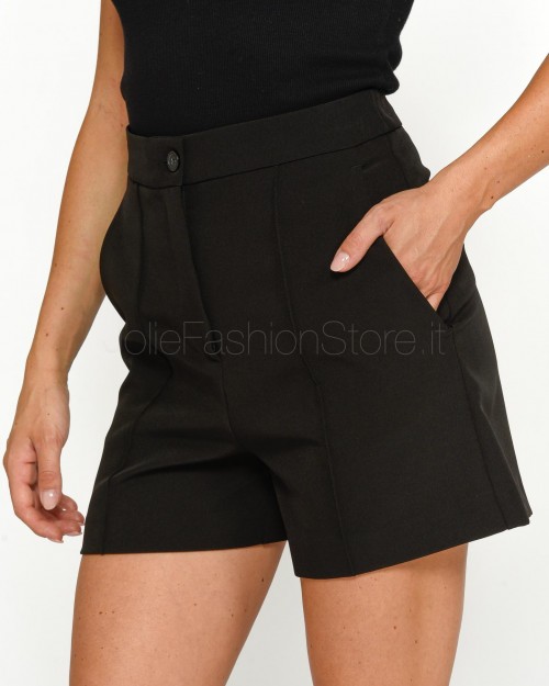 Pinko Shorts Tessuto Tecnico Nero  104228 A25B Z99