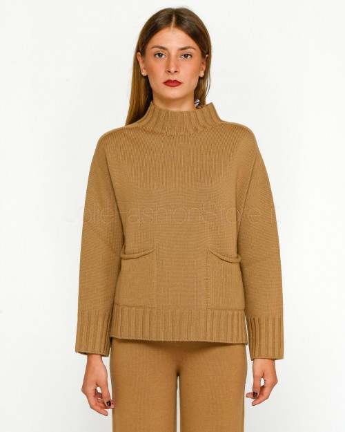 Solo Tre Maglione in Lana Camel  M3S0106 SU 62S