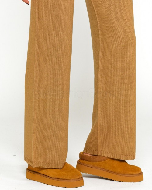 Solo Tre Pantalone in Lana Camel  M3S0107 SU 62S